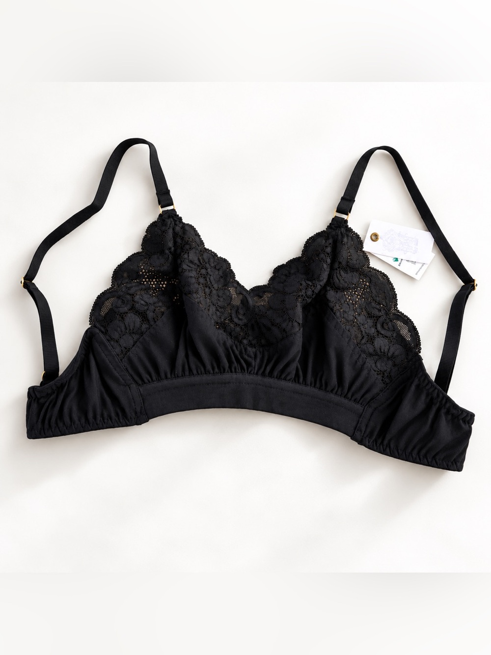 Free People HAH Black Lace Bralette Sexy Lingerie XS NWT